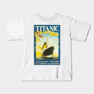 RMS Titanic - Vintage Travel Poster Kids T-Shirt